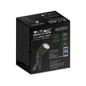 Kerti földi lámpatest leszúrható LED SMART WiFI V-TAC 7W Amazon Alexa Google Home VT-5167 RGB+3000K-6500K 520lm small 4