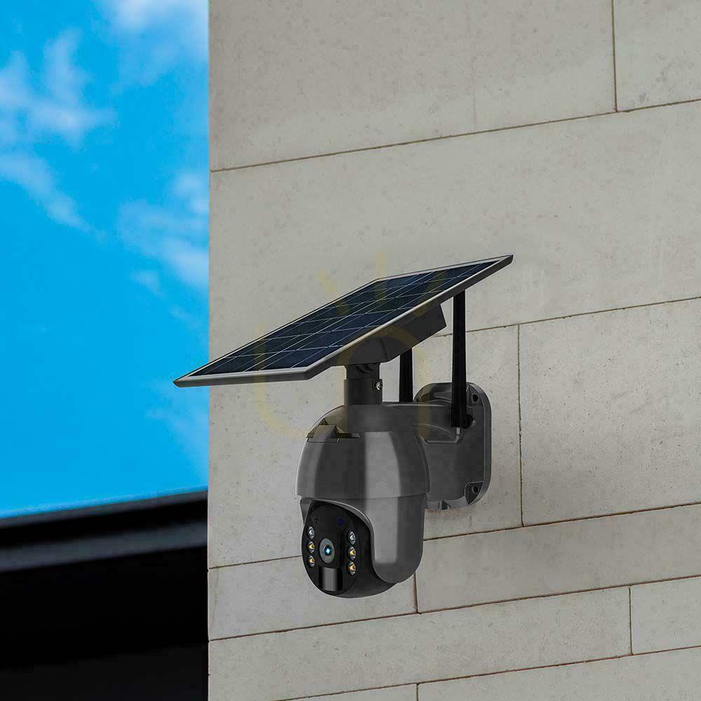 Előadás V-TAC WiFi WiFi HD SMART Solar PTZ IR kültéri kamera Fekete VT-11024 V-TAC WiFi WiFi HD SMART Solar PTZ IR kültéri kamera Fekete VT-11024