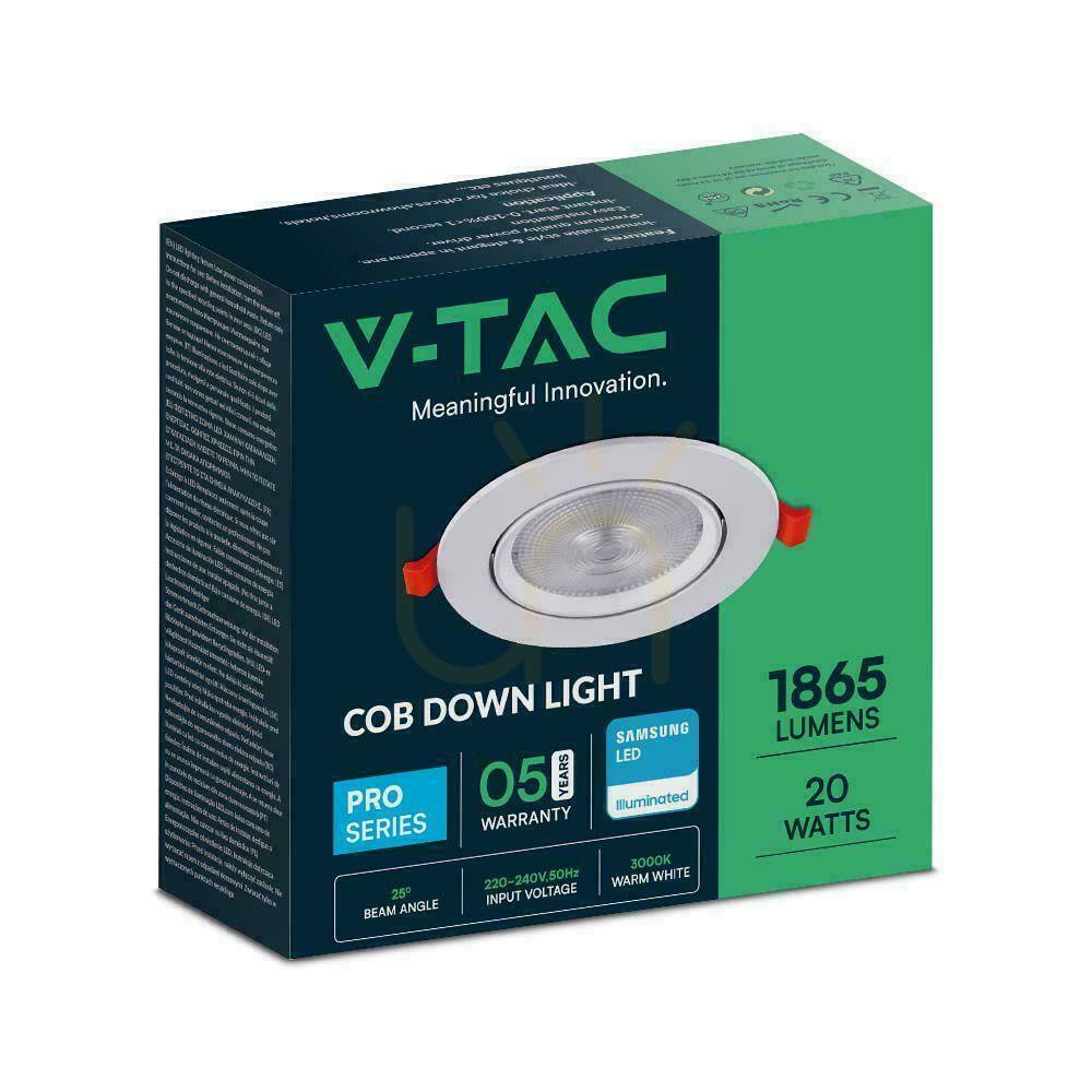 Előadás V-TAC LED Downlight SAMSUNG CHIP 20W Moving VT-2-20 4000K 1830lm 5 év garancia. V-TAC LED Downlight SAMSUNG CHIP 20W Moving VT-2-20 4000K 1830lm 5 év garancia.