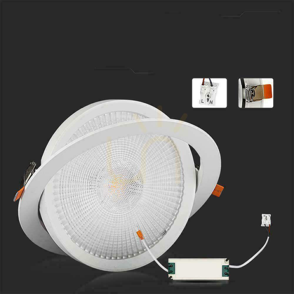 Kijelző V-TAC LED Downlight SAMSUNG CHIP 20W Moving VT-2-20 4000K 1830lm 5 év garancia. V-TAC LED Downlight SAMSUNG CHIP 20W Moving VT-2-20 4000K 1830lm 5 év garancia.