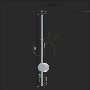 LED V-TAC 12W IP65 Fehér 63cm VT-11112-W 3000K 1400lm Fali szerelés. 2 LED V-TAC 12W IP65 Fehér 63cm VT-11112-W 3000K 1400lm Fali szerelés. small 2