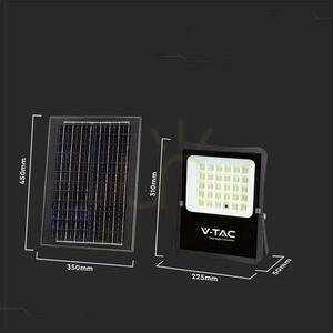 V-TAC 20W-os napelemes LED-es projektor távirányító, AUTO, időzítő IP65 VT-55300 6400K 2400lm 2 V-TAC 20W-os napelemes LED-es projektor távirányító, AUTO, időzítő IP65 VT-55300 6400K 2400lm small 2