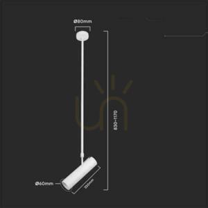 V-TAC GU10 állítható mennyezeti lámpatest 830-1170mm fehér VT-7900 3 év garancia 4 V-TAC GU10 állítható mennyezeti lámpatest 830-1170mm fehér VT-7900 3 év garancia small 4