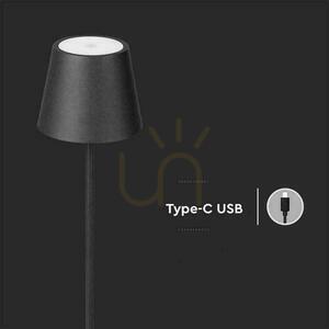 V-TAC 4W LED állólámpa fekete IP54 újratölthető VT-7544 3000K 300lm. 9 V-TAC 4W LED állólámpa fekete IP54 újratölthető VT-7544 3000K 300lm. small 9