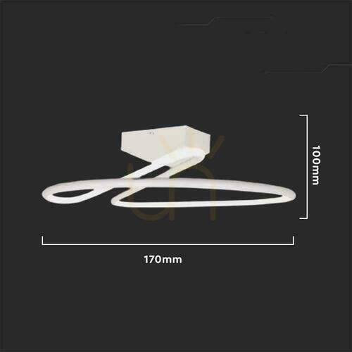 Jelölje be V-TAC 24W LED mennyezeti lámpatest fehér 310x115mm VT-7785 4000K 2560lm