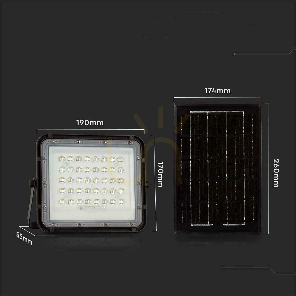 Előadás V-TAC 6W-os napelemes LED projektor távirányító, AUTO, időzítő, IP65 Fekete VT-40W 6400K 400lm V-TAC 6W-os napelemes LED projektor távirányító, AUTO, időzítő, IP65 Fekete VT-40W 6400K 400lm