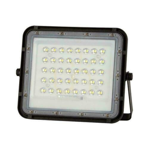 Jelölje be V-TAC 10W-os napelemes LED reflektor távirányítóval, AUTO, időzítő, IP65 fekete VT-80W 4000K 800lm.