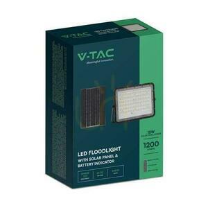 V-TAC 15W-os napelemes LED projektor távirányító, AUTO, időzítő, IP65 Fekete VT-120W 6400K 1200lm small 3