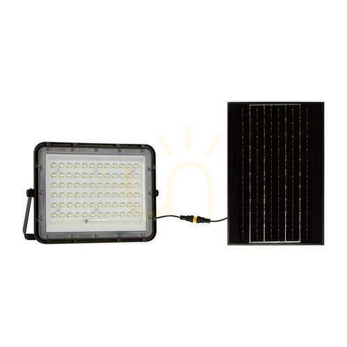 Jelölje be V-TAC VT-120W napelemes LED reflektor 15 W, 1200 lm, 4000 K, IP65, távirányító, fekete