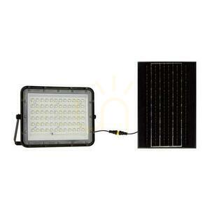 V-TAC 15W-os napelemes LED projektor távirányító, AUTO, időzítő, IP65 Fekete VT-120W 4000K 1200lm small 0