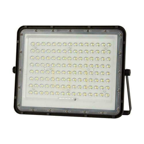 Jelölje be V-TAC 20W-os napelemes LED projektor IP65 fekete VT-180W 4000K 1800lm