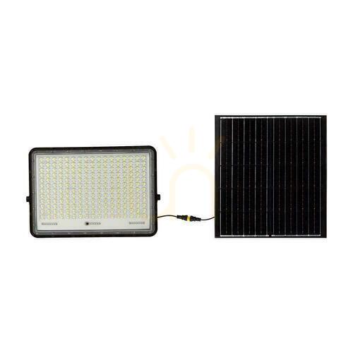 Jelölje be V-TAC 30W-os napelemes LED projektor távirányító, AUTO, időzítő, IP65 Fekete VT-240W 4000K 2600lm