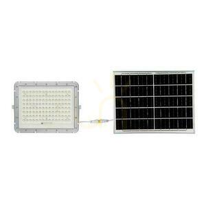 V-TAC 20W-os napelemes LED projektor távirányító, AUTO, időzítő, IP65 Fehér VT-180W-W 4000K 1800lm small 0