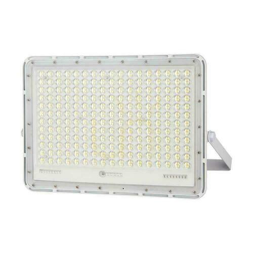 Jelölje be V-TAC 30W-os napelemes LED projektor távirányító, AUTO, időzítő, IP65 fehér VT-240W-W 6400K 2600lm 6400K 2600lm