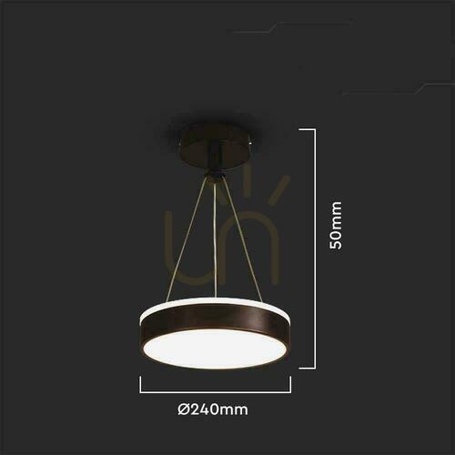 Jelölje be Függeszték V-TAC VT-7765 fekete LED 12 W 4000 K 1280 lm 24 cm
