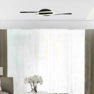 V-TAC VT-7788 LED mennyezeti lámpa fekete 12W 1280lm 3000K két csavart léc 94,5 cm small 5