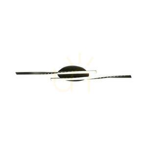 V-TAC VT-7788 LED mennyezeti lámpa fekete 12W 1280lm 3000K két csavart léc 94,5 cm small 0