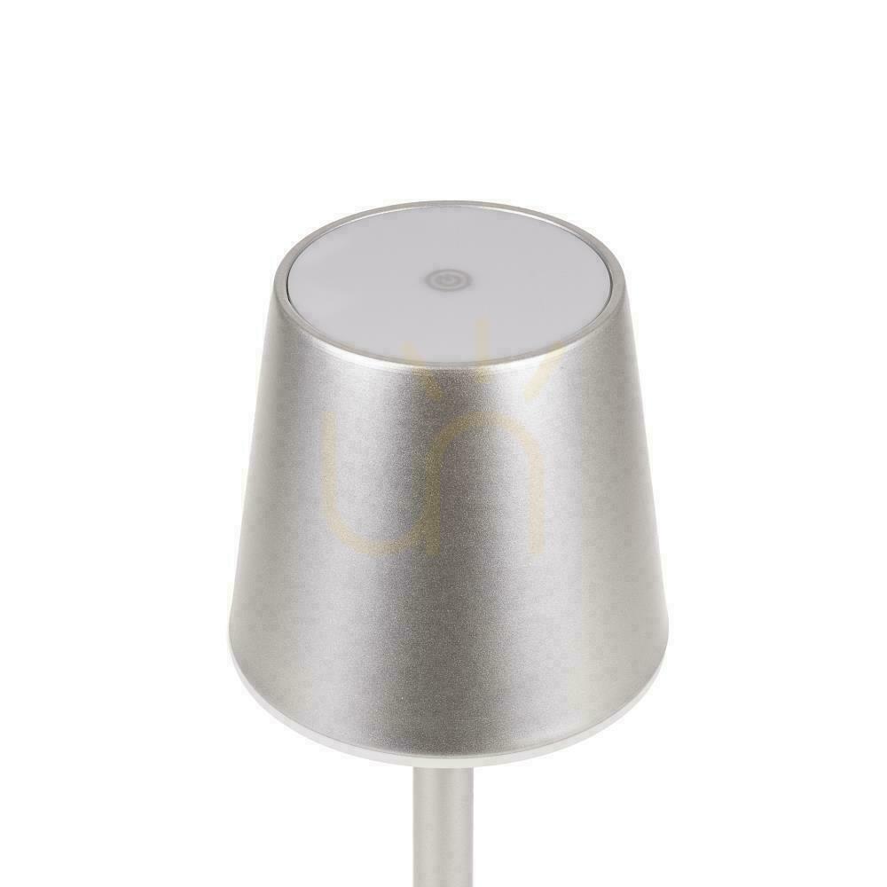 Kilátás V-TAC 3W LED töltés Dimmelhető éjjeli lámpa szürke VT-7703 4000K 70lm. V-TAC 3W LED töltés Dimmelhető éjjeli lámpa szürke VT-7703 4000K 70lm.