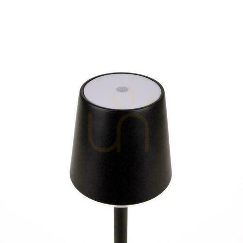 Jelölje be V-TAC 3W LED töltés Dimmelhető éjjeliszekrény asztali lámpa fekete VT-7703 4000K 70lm.