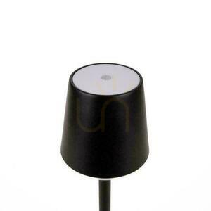 V-TAC 3W LED töltés Dimmelhető éjjeliszekrény asztali lámpa fekete VT-7703 4000K 70lm. small 1