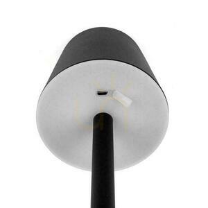 V-TAC 3W LED töltés Dimmelhető éjjeliszekrény asztali lámpa fekete VT-7703 4000K 70lm. small 2