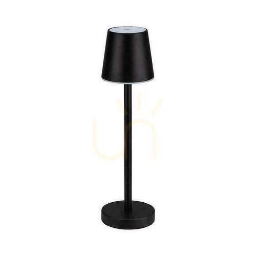 Jelölje be V-TAC 3W LED töltés Dimmelhető éjjeliszekrény asztali lámpa fekete VT-7703 4000K 70lm.