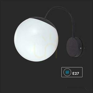 V-TAC Sphere kerti lámpatest E27 lefelé néző tapéta fekete MAT VT-1223 3 év garancia small 2