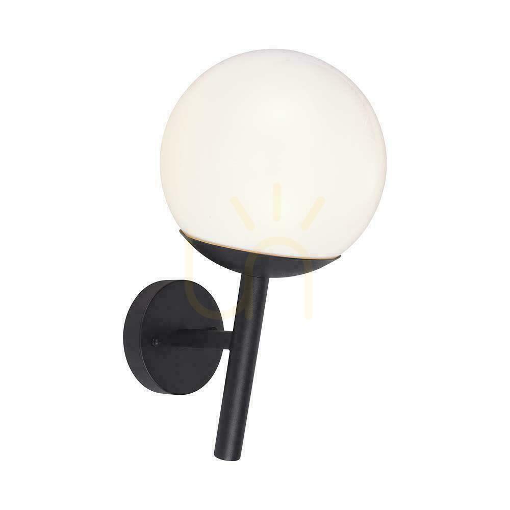 Kilátás V-TAC E27 Sphere kerti lámpatest Upward Kinkiet Black MAT VT-1224 3 év garancia V-TAC E27 Sphere kerti lámpatest Upward Kinkiet Black MAT VT-1224 3 év garancia