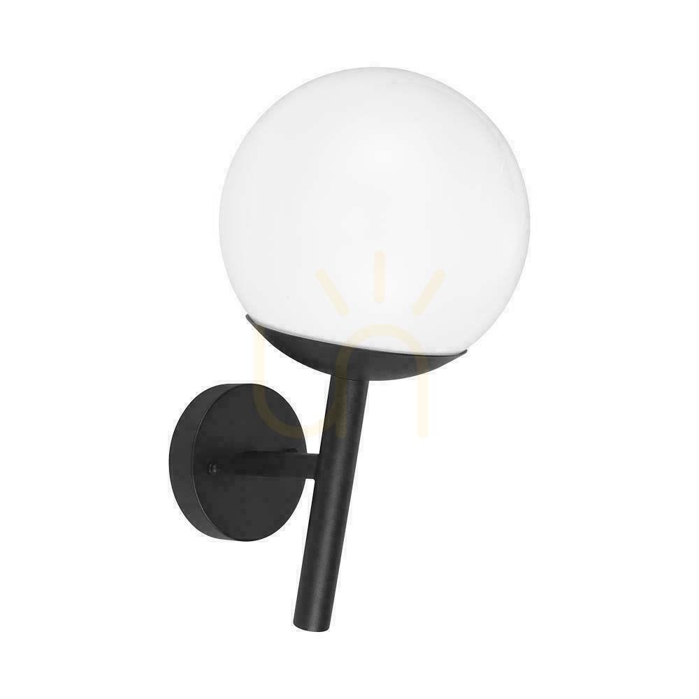 Jelölje be V-TAC E27 Sphere kerti lámpatest Upward Kinkiet Black MAT VT-1224 3 év garancia V-TAC E27 Sphere kerti lámpatest Upward Kinkiet Black MAT VT-1224 3 év garancia
