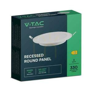 V-TAC LED panel süllyesztett prémium lámpa 3W kerek fi90 VT-61003 6500K 330lm. 2 V-TAC LED panel süllyesztett prémium lámpa 3W kerek fi90 VT-61003 6500K 330lm. small 2