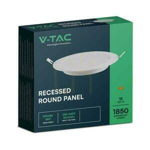 V-TAC LED panel süllyesztett prémium alsó lámpa 18W kerek fi220 VT-61018 3000K 1850lm. small 2