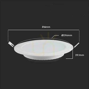 V-TAC süllyesztett LED Panel Premium Downlight 24W Round fi300 VT-61024 4000K 2640lm. 1 V-TAC süllyesztett LED Panel Premium Downlight 24W Round fi300 VT-61024 4000K 2640lm. small 1