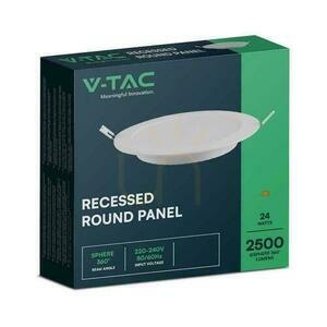 V-TAC süllyesztett LED Panel Premium Downlight 24W Round fi300 VT-61024 4000K 2640lm. 2 V-TAC süllyesztett LED Panel Premium Downlight 24W Round fi300 VT-61024 4000K 2640lm. small 2