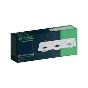 Fehér hármas süllyesztett lámpatest V-TAC VT-441 3×GU10 max. 35 W IP20 small 1