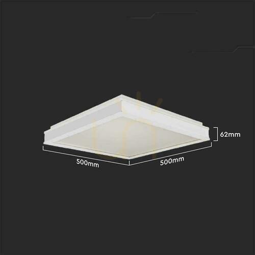 Jelölje be V-TAC VT-7758 fehér négyzet LED mennyezeti lámpa 48 W 4000 K 50 cm 6918