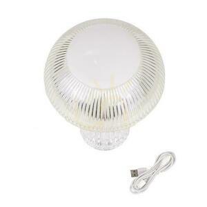 V-TAC 1W LED éjjeliszekrény asztali lámpa 25cm USB töltés Dimmelhető átlátszó VT-1040 3000K-6000K 50lm small 1