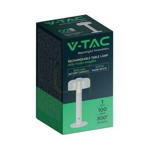 V-TAC 1W LED éjjeliszekrény asztali lámpa 30cm USB töltés Dimmelhető fehér VT-1049 3000K 100lm small 1