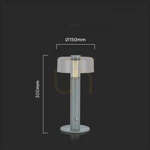 V-TAC 1W LED éjjeliszekrény asztali lámpa 30cm USB töltés Dimmelhető szürke VT-1049 3000K 100lm 2 V-TAC 1W LED éjjeliszekrény asztali lámpa 30cm USB töltés Dimmelhető szürke VT-1049 3000K 100lm small 2