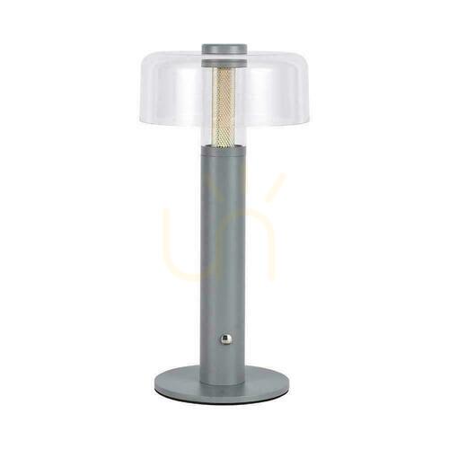 Jelölje be V-TAC 1W LED éjjeliszekrény asztali lámpa 30cm USB töltés Dimmelhető szürke VT-1049 3000K 100lm
