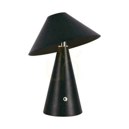 Jelölje be V-TAC 3W LED 24cm-es asztali éjjeli lámpa USB töltés Dimmelhető fekete VT-1051 3000K-6000K 200lm.