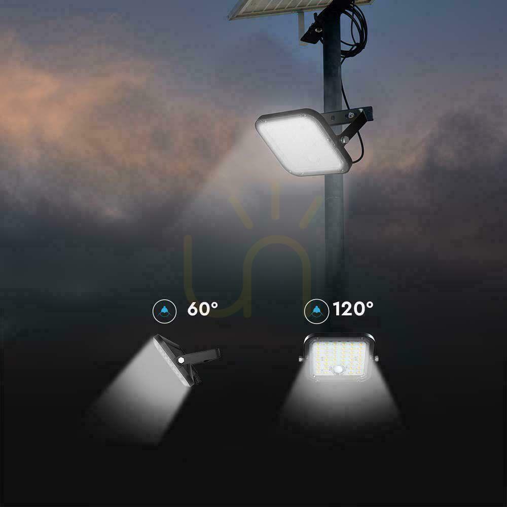 Kilátás V-TAC 30W IP65 napelemes LED projektor, távoli időzítő, LiFePo 6.4V 6000mA fekete VT-432 6400K 4800lm 3 év garancia 3 év garancia V-TAC 30W IP65 napelemes LED projektor, távoli időzítő, LiFePo 6.4V 6000mA fekete VT-432 6400K 4800lm 3 év garancia 3 év garancia