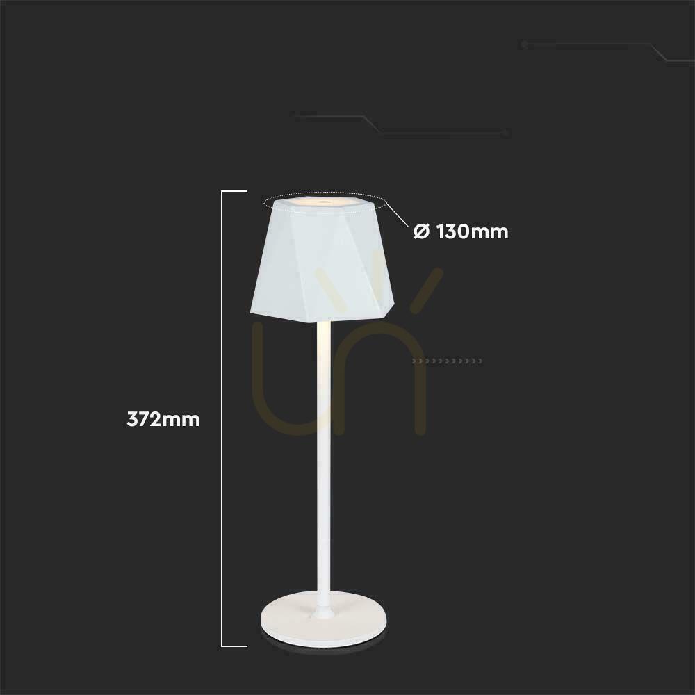 Előadás V-TAC 4W LED-es éjjeliszekrény asztali lámpa 37cm USB töltés Dimmelhető fehér VT-1034 3000K-6000k 150lm V-TAC 4W LED-es éjjeliszekrény asztali lámpa 37cm USB töltés Dimmelhető fehér VT-1034 3000K-6000k 150lm