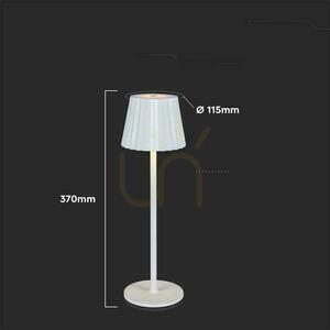 V-TAC VT-1028-W LED asztali lámpa 1,5 W fehér USB-C 37 cm small 1