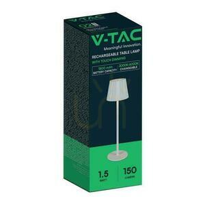 V-TAC VT-1028-W LED asztali lámpa 1,5 W fehér USB-C 37 cm small 2