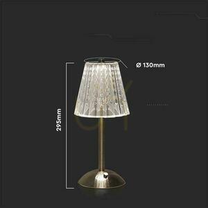 V-TAC 3W LED 29cm-es asztali éjszakai lámpa USB töltés Dimmelhető homokbarna VT-1033 3000K-6000K 210lm 3000K-6000K 210lm small 1