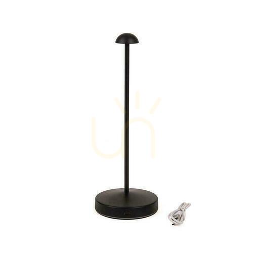 Jelölje be V-TAC 3W LED 29cm-es asztali éjszakai lámpa USB töltés Dimmelhető fekete VT-1073 3000K-6000K 130lm.