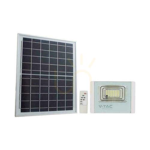 Jelölje be V-TAC VT-25W 12 W fehér napelemes LED reflektor IP65 távirányítóval, 6400 K, 550 lm