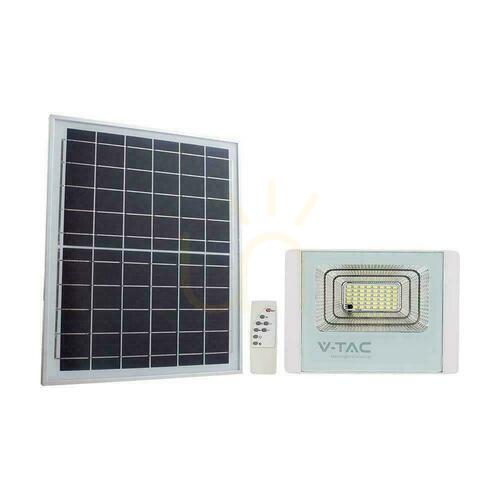 Jelölje be V-TAC napelemes LED projektor 16W fehér IP65, távirányító, időzítő VT-40W 4000K 1050lm