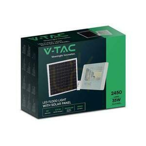 V-TAC Solar LED projektor 35W fehér IP65, távirányító, időzítő VT-100W 4000K 2450lm. 3 V-TAC Solar LED projektor 35W fehér IP65, távirányító, időzítő VT-100W 4000K 2450lm. small 3