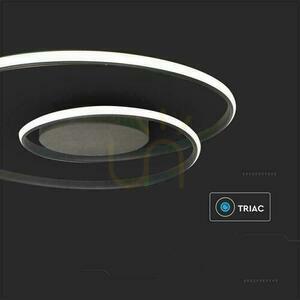 V-TAC 48W-os LED dimmelhető mennyezeti lámpatest Fekete VT-7911 3000K 5150lm. small 5